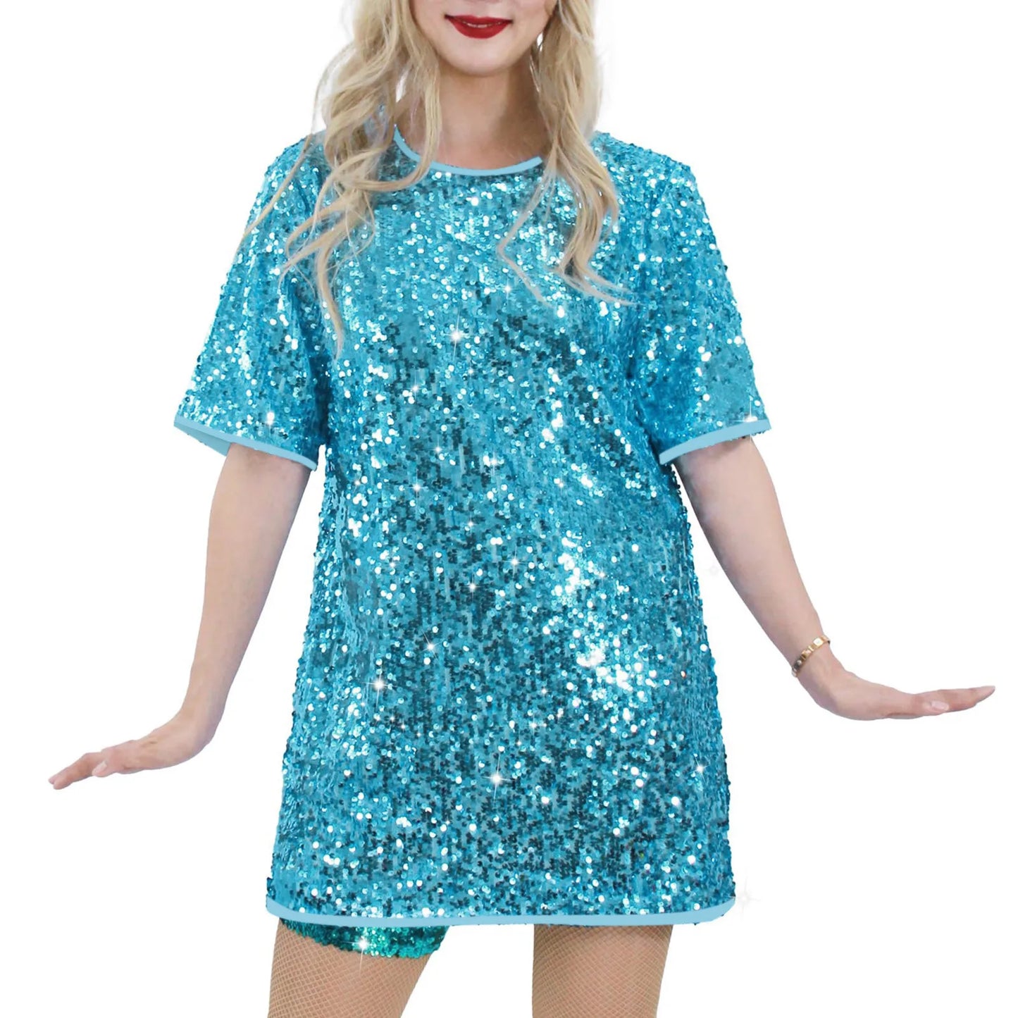 Sparkle Focus Sequin Dress Tee