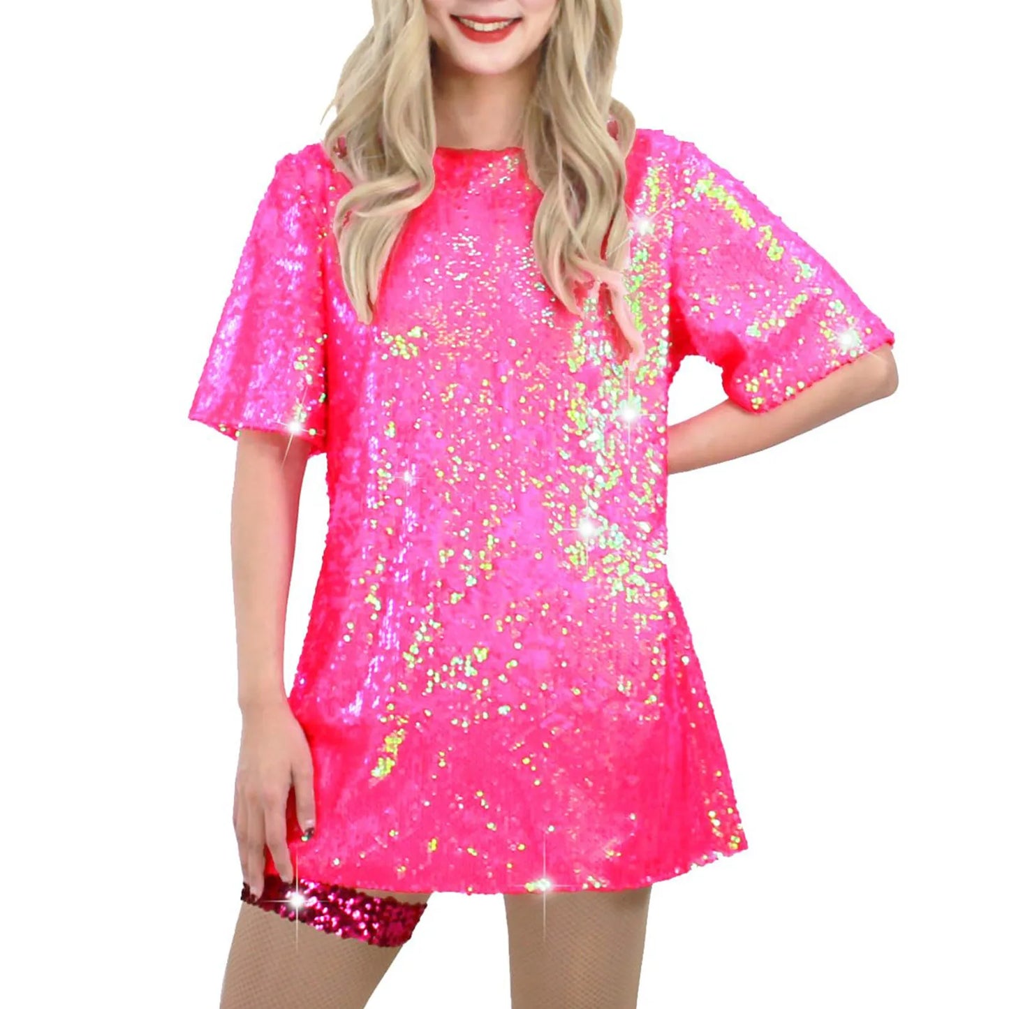 Sparkle Focus Sequin Dress Tee