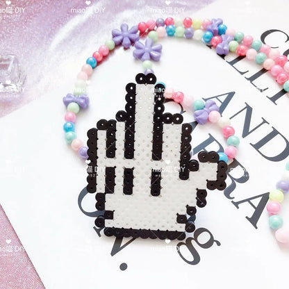 Glow Groove Rave Pacifier Kandi Necklace