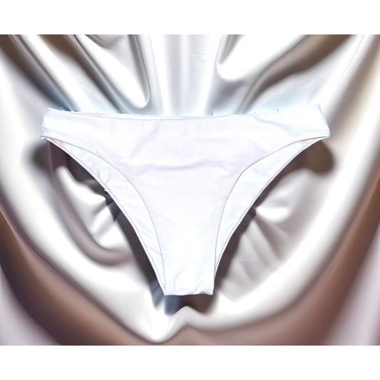 White Lined Swim Bottoms