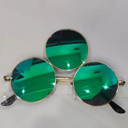 Green Third Eye Round Sunglasses