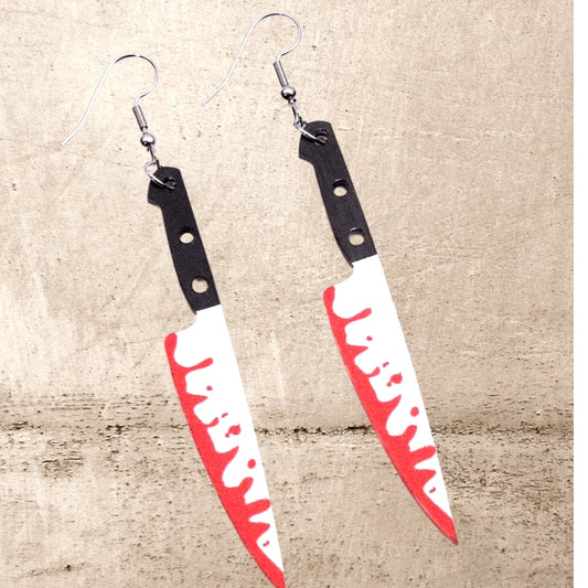 Killer Blades Murder Knife Earrings