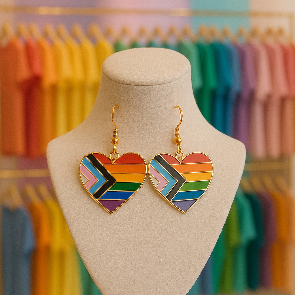 Inclusive Pride Heart Dangles