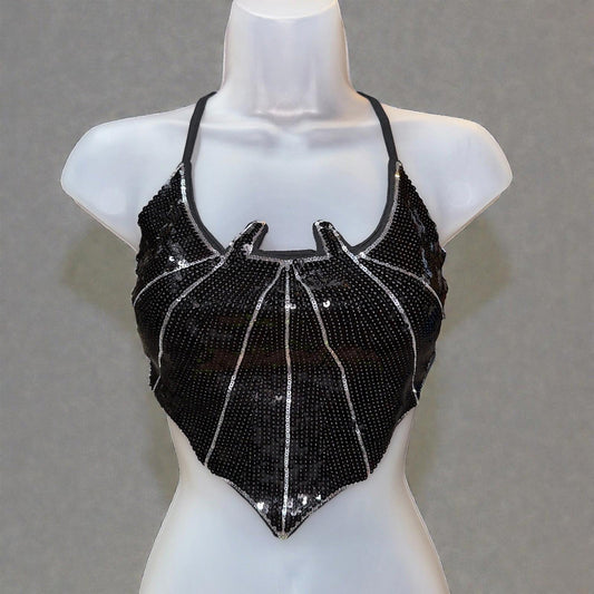 Venom Web Sequin Halter