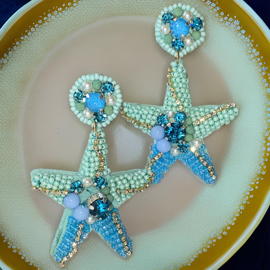 Mermaid Starfish Earrings