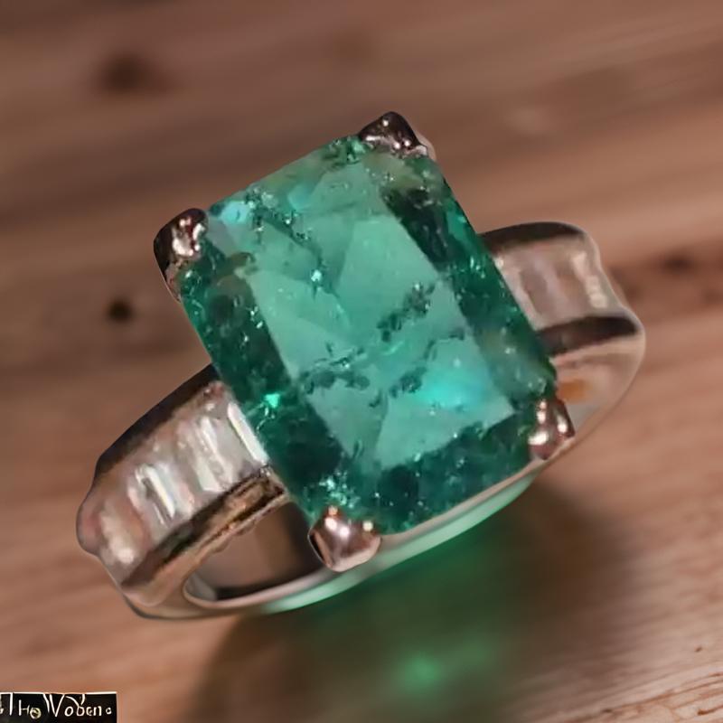 Rose Gold Emerald Cocktail Ring