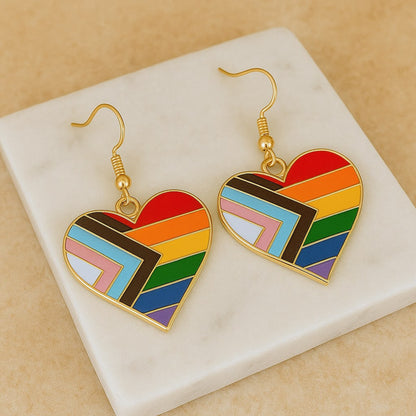 Inclusive Pride Heart Dangles
