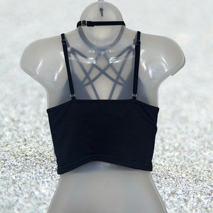 Onyx Pentagram Adjustable Crop Tank
