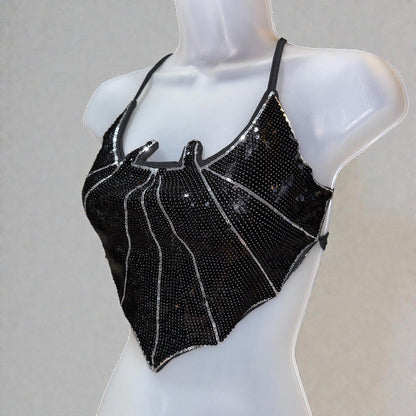 Venom Web Sequin Halter