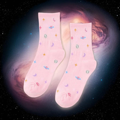 Galaxy Glam Crew Socks