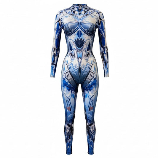 Celestial Gleam Metallic Illusion Jumpsuit