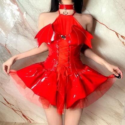 Scarlet Sizzle Vegan Red Devil Costume