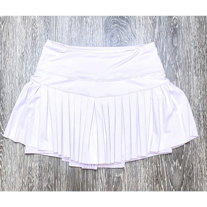 Mini Pleated Tennis Skirt - White