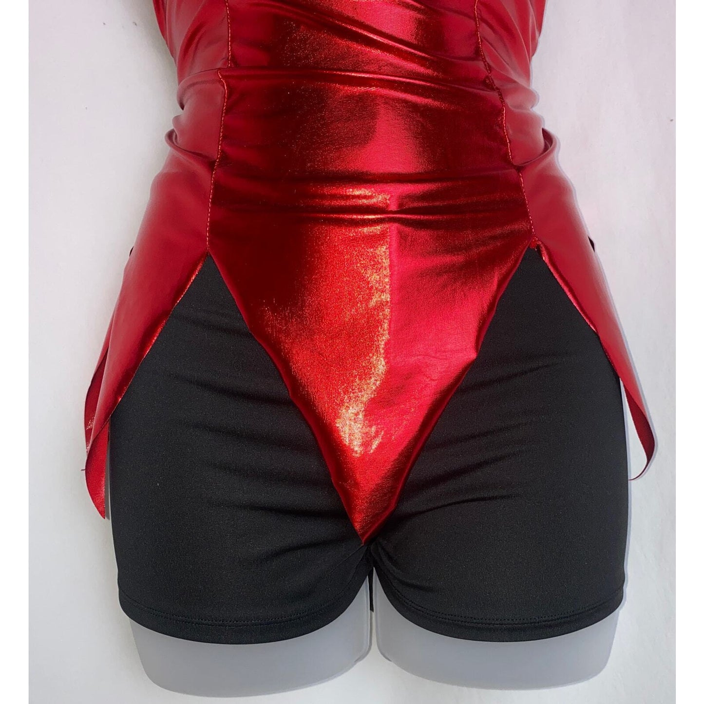 Metallic Devil Shorts Costume Set