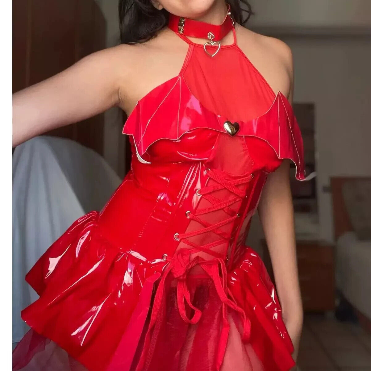 Scarlet Sizzle Vegan Red Devil Costume