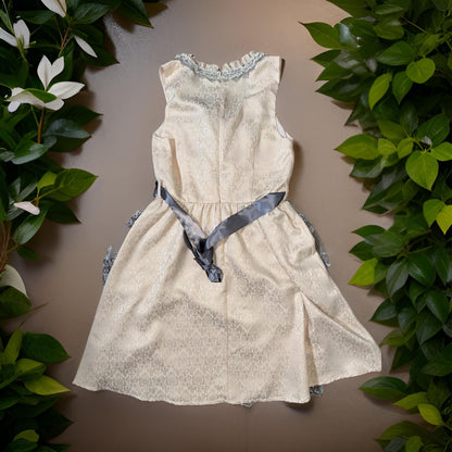 Gray Beige Lace Dirndl Dress Sabine