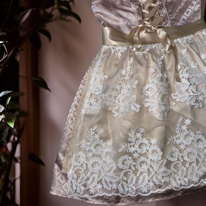 Pink Beige Lace Dirndl Dress Mia