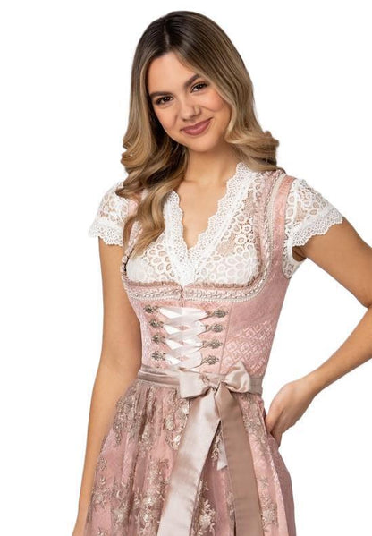 Lace V Neck Dirndl Blouse Hilde