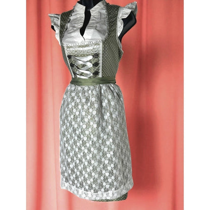 Green Lace Dirndl Dress Magdalena