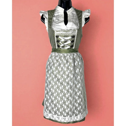 Green Lace Dirndl Dress Magdalena
