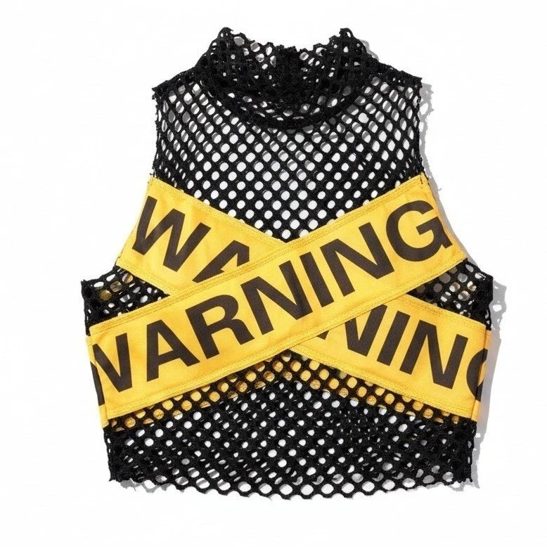 Warning Mesh Crop