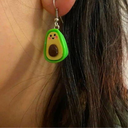 Avacado Cartoon Dangle Earrings