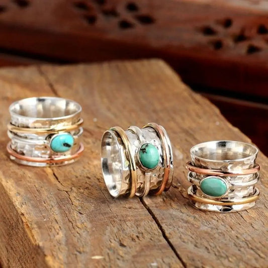 Twilight Circle Wide Turquoise Band