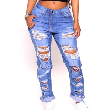 Fashion Nova Distressed Denim Jeans