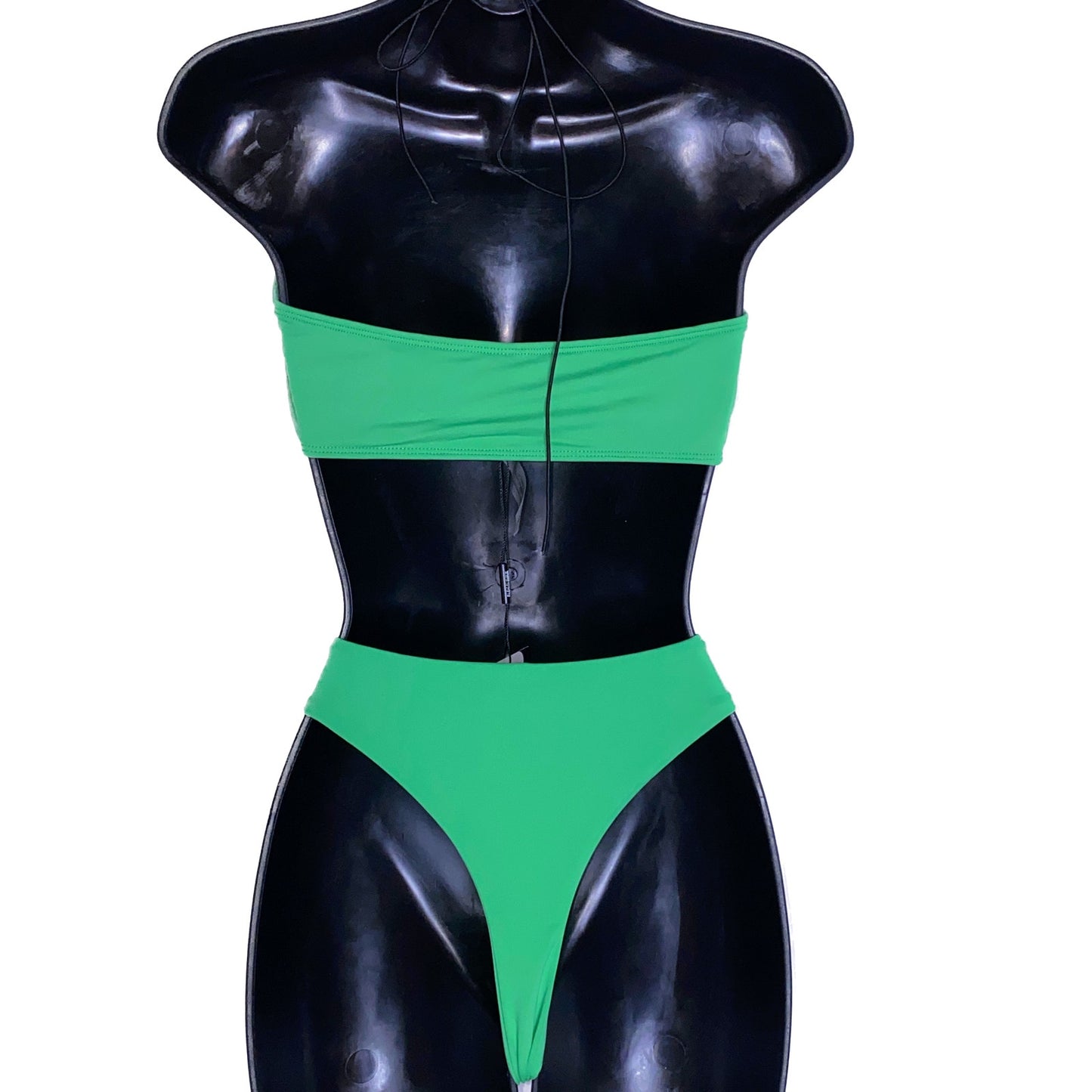 Small Fashion Nova Beach Green Splash 2 Piece Bikini