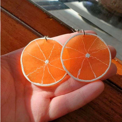 Orange Slice Earrings