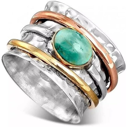 Twilight Circle Wide Turquoise Band