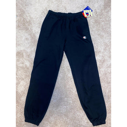 XS Champion Reverse Weave Boyfriend Fleece Pants Black Jogger