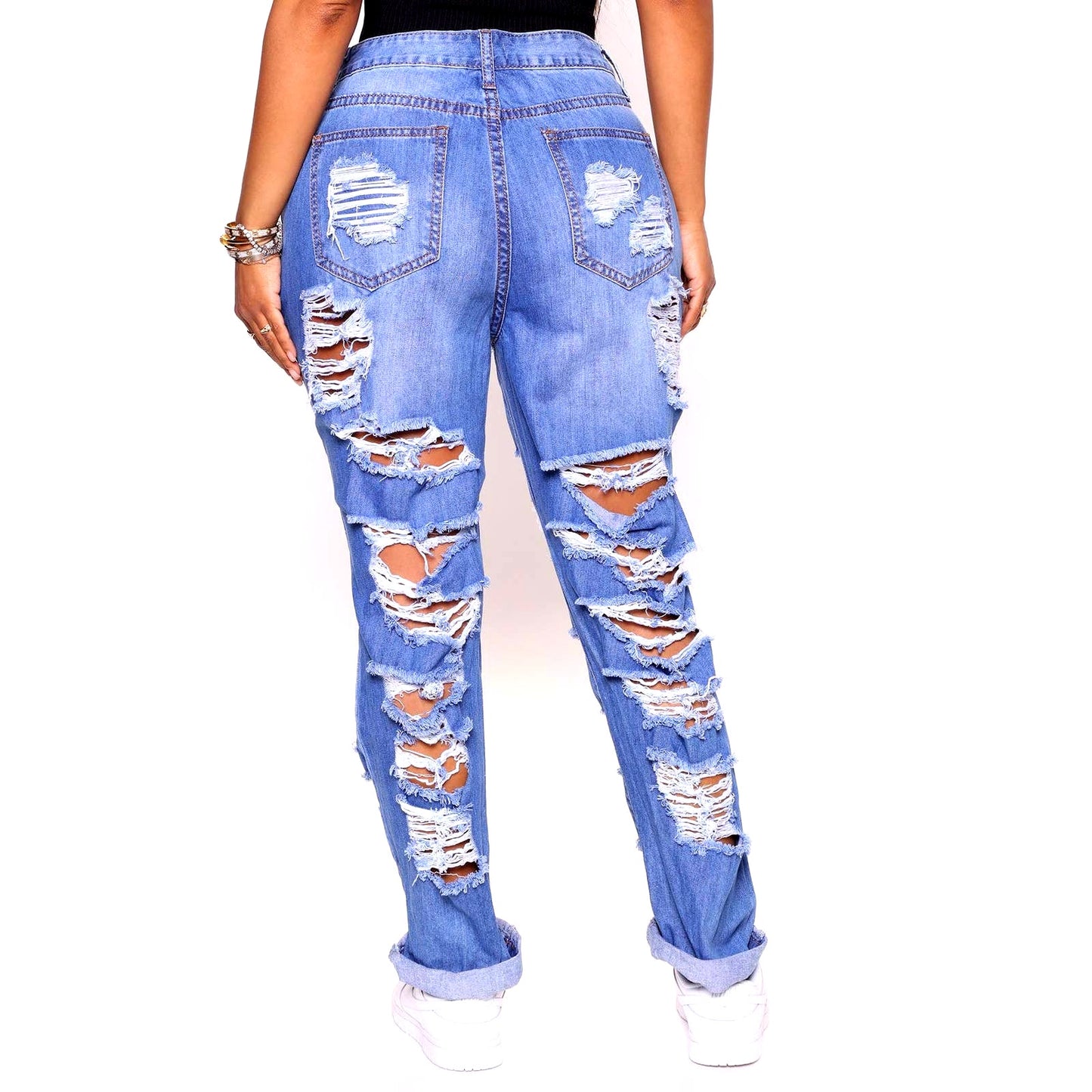 Fashion Nova Distressed Denim Jeans