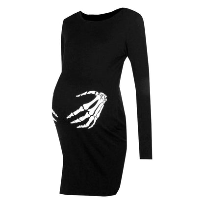 Skeleton Hands Maternity Dress