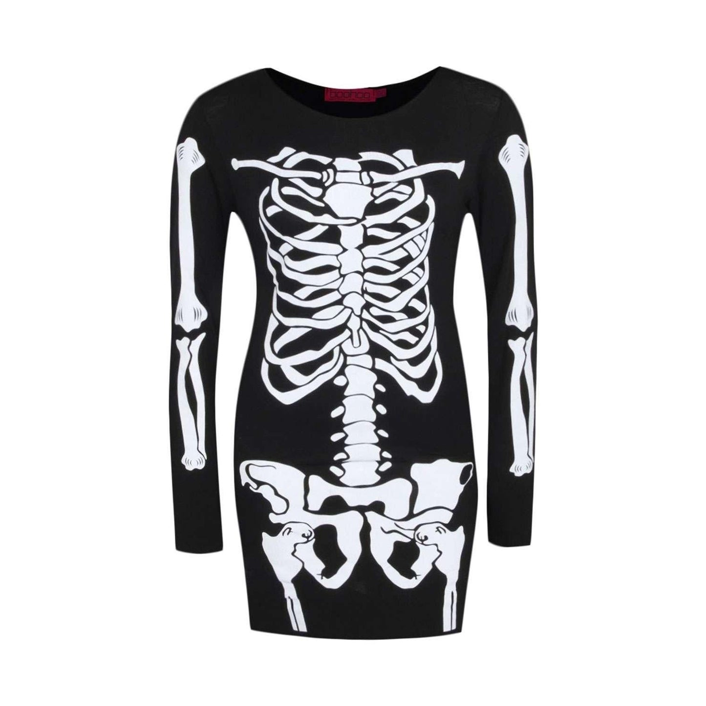 Dark Anatomy Skeleton Bodycon Dress