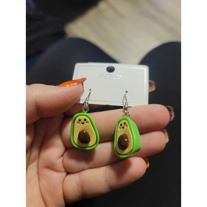 Avacado Cartoon Dangle Earrings